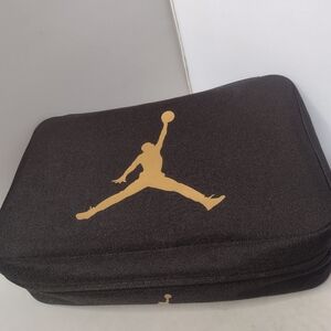 Nike Air Jordan Shoe Box Bag Black Gold Travel Protector Zip Around C